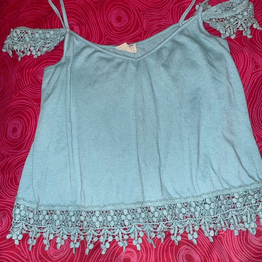 PACSUN off the shoulder lace detailed top